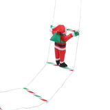 LED Xmas Decorative Ladder Lights with Santa 8 Modes Water Proof for Indoor Outdoor Window Garden V1294-YM0901-3115250089912