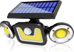 Outdoor Solar Lights with 3 Adjustable Head for Porch Garden Patio V178-65586