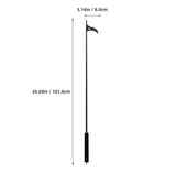 Fireplace Poker Steel Handheld Black Sturdy Portable Fire Tool V1369-AZ3-W-18571