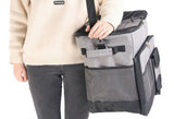 Cooler Picnic Bag Trolley Thermally Insulated - 36L - 60 cans - Grey - Drinks Food Cool Bag V382-TROLLEYCOOLER