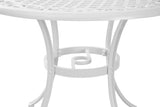Marco Aluminium 90cm table V231-CAT-090 WHITE