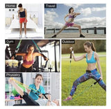 11-Piece Resistance Bands Set for Yoga and Rehab, MultiColor V1237-ZY-506-0323