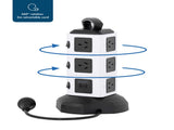 Tower Power Board with 10 Outlets 2X USB A & 2X USB C V196-PT1010
