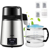 4L Water Distiller 1.5L/H Distilled Water Maker Timing Dual-Temp Silver V952-DSD15LH4L220VJCC4V3