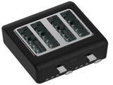 Pronti Silver Noir Collection 4 Slice Toaster with Dual Controls TSR-T02-GST-BK