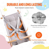 VEVOR Canvas Hammock Swing, 3 Modes Baby Swing Indoor and Outdoor with 5-Point Harness, and Tree V952-FBDCQQZYFBZYMBCRWV0
