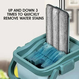 Flat Squeeze Mop & Bucket Set V728-LP1005007724175406