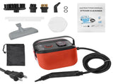 Portable Steam Cleaner 3 Temperature Adjustable Deep Cleaning Machine with 1200ml Water Tank 3 Brush V1294-YM0901-H49241RB-US