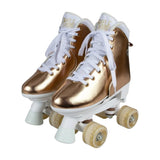 Circle Society Adjustable Quad Kids Roller Skates - Metallic Rose Gold Rhythm Skates BS-171362