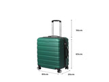 Slimbridge 24" Luggage Case Suitcase Green 24 inch LG1009-24-GN_NZ