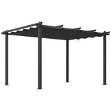 3x4M Aluminium Pergola Marquee with Retractable Roof Garden Canopy V63-952691