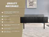 PU Leather King Bed Headboard Bedhead - Black V63-768155
