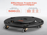 Trash Can Dolly, Fit 20, 32, 44, 55 Gallon Containers, Round Trash Can Roller Base with 4 Lockable V952-LJTTCHS1JYXBCQQ2TV0