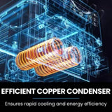 POLYCOOL Benchtop Soft Serve Ice Cream Machine, 3 Flavours, 2Twist, Frozen Yoghurt, Acai Maker, V219-ICMIMCPC263A