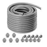 25.4 mm Flexible Electrical Conduit, 30.5 m, PVC Liquid-Tight Conduit Non-Metallic with 5 Straight V952-PVCYMDQDG1INFF00ZV0
