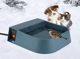 Dog Heated Water Bowl, Water Bowl for Dogs Outdoor, Dog Heating Waterer Pet Water Bowl V1369-AZ3-W-05047