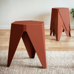 Artiss 4PC Puzzle Stool Bar Stools Stackable Red AI-PP-STOOL-T-RDX4