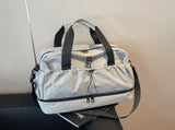 Grey and Black Large Capacity Travel Bag with Wet/Dry Separation - Canvas Polyester, Lightweight V888-ELOSUNG32660