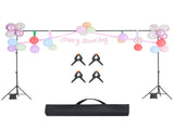 Backdrop Stand, 198 x 300 cm Adjustable Photo Backdrop Stand Kit, Portable Background Backdrop Stand V952-BJJ2KLJ6510FVP8ADV0