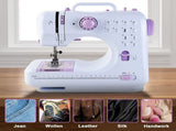 12 Stitches Mini Sewing Machine Portable Multifunctional Household Sewing Machines for Adults and V1369-AZ3-W-22176