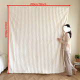 Flannel Sofa Blanket Office Blanket Living Room Throw Comfortable Blanket - Pink - Size XL 200-230cm V1347-114-19922-PNK-XL200-230CM