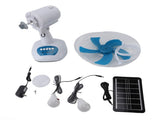 15W Solar Oscillating Standing Fan 3 Speeds Portable Desk Quiet Fan with Solar Panel 6600mAh Battery V1294-YM0901-3113240098711
