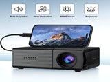 LED Projector Australia Home Cinema Projector Portable Mini Projector Built-In - White - Size 01 V1403-787-40120-WHT-01