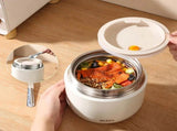304 Stainless Steel Vacuum Insulated Lunch Box with Leak-Proof Lid Portable Thermal Food Jar, V1232-BWH-001