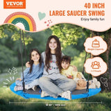 Tree Swing, 40 Inch Saucer Swing, 750lbs Weight Capacity, 900D Oxford Fabric Swing Seat with 2 Tree V952-LSFDQQLSFD409Q7D1V0