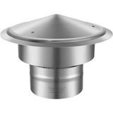VEVOR Chimney Cap 6-inch 304 Stainless Steel Round Roof Rain Cap Cover Silver V952-YXYCMYSBXGZDGEH55V0