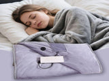 Weighted Blankets,3 Heated Blanket 100x140cm Adjustable Throw Fast Heating Warmer Machine Washable V1369-AZ3-W-20417