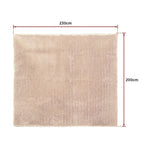 230x200cm Floor Rugs Large Shaggy Rug Area Carpet Bedroom Living Room Mat - Beige V63-832161