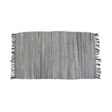 Tonal Chindi Cotton Handmade Floor Mat with Tassels 70 x 120 cm Grey V442-BZO-FLOORR-TONALCHINDI-GREY-RE