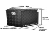 Trailer Tongue Box, Aluminum Alloy Diamond Plate Tongue Box Tool Chest, Heavy Duty Trailer Box V952-TCGJXLHJHS29XG563V0