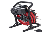 Drain Cleaner Machine 15m x 8mm, Auto Feed Sewer Snake Auger with 4 Cutters & Air-activated Foot V952-ZDJJKLSGDSTJWYRCQ002V3