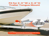 Boat Trailer Winch Stand with Roller, Adjustable Height 365-548 mm, Boat Winch Mount with U-Bolts V952-CYJPZJZZJ00032G30001V0