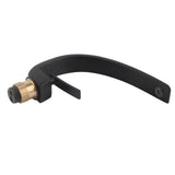 G1/2 Curve Design Undercounter Basin Water Faucet Single Hole Basin Cold and Hot Mixer TapBlack V1294-YM0901-3112200145611
