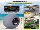 Beach Balloon Wheels, 13" Sand Tires with 32" Stainless Steel Axle, TPU Cart Tires for Kayak Dolly, V952-STLYCDZCBDD124PPJV0