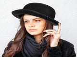 3 Pack Bowler Hat, 23" C Black Derby Felt Bolivian Costume Hat Accessories, Victorian Dress Up for V1259-DP01-A-852