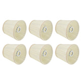 6Pcs Fabric Cloth Lampshade Lamp Cover Replacement for E14 Chandelier Wall Lamps Beige V1294-YM0901-3119200096411