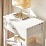 Bedside Table with Drawer Shelves V178-65085