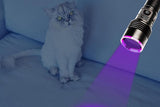 365nm Black Light UV Flashlight With LCD Display Rechargeable Torch Lamp V1308-DSZKI-3