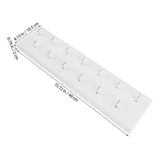 Wooden Wall Key Organizer for Entryway with Space-Saving Hooks, Home Storage Rack in White V1369-AZ3-W-19312