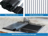 Roll Up Dish Drying Rack, Extra Large Dish Rack Over The, Multipurpose Stainless Steel Rollup V1259-DP01-A-2257