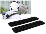 2Pcs Infrared Shoulder Strap Pad Detachable Backpack Decompression Belt Cushion Accessory BlackL V1294-YM0718-3117200189111