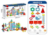 Kids Magnetic Tiles Blocks Dinosaur KD1144-185PCS