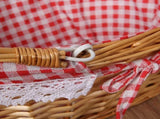 Wicker Picnic Basket Willow Woven Hand Basket Rustic Picnic Activities Handle Basket V1294-YM0715-211103AH01-2