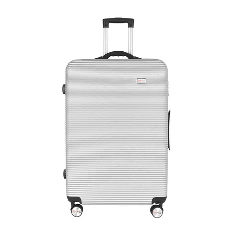 28" Digital Weighing Scale and USB Charging Port Lightweight Luggage Suitcase Silver V915-FB3001-L-SL