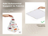 Iron-On Fusible Fleece Interfacing 16.5" x 10 Yards, Medium Weight One-Sided Iron On High-Density V1369-AZ3-W-08892