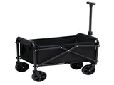 Gardeon Garden Cart Folding Trolley Camping Wagon Barrow Outdoor Beach Black XFEL-GCT-OX-BK